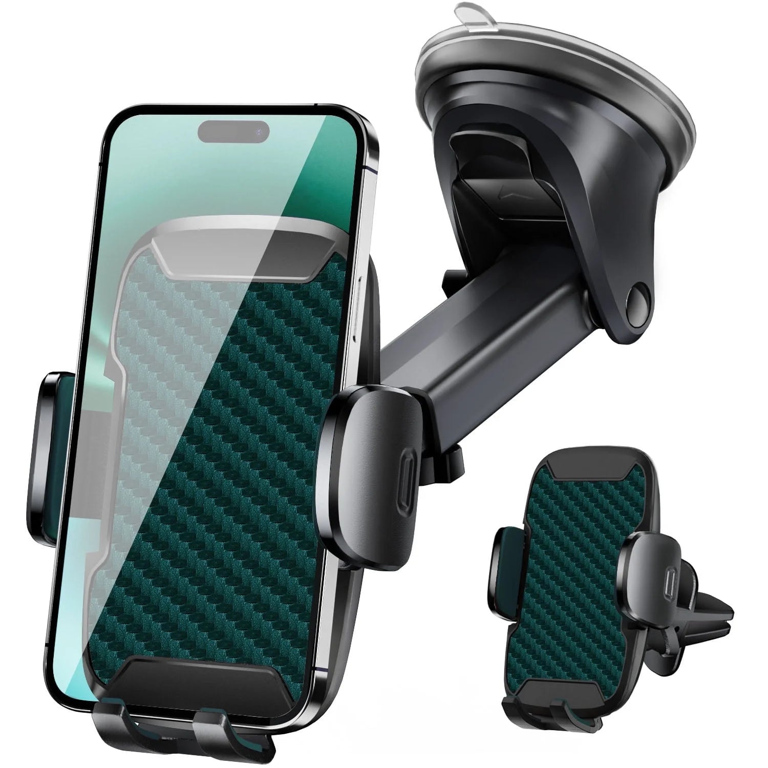 Universal Car Phone Holder Upgraded 360° Rotatable for Dashboard, Windshield & Air Vent Mount for 4.0"-7.0" Phones (Iphone, Google Pixel, Samsung Galaxy, Motorola,Etc)